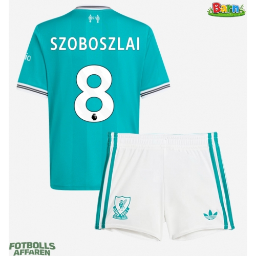 Liverpool Dominik Szoboszlai #8 Tredjeställ Barn 2025-26 Kortärmad (+ Korta byxor)